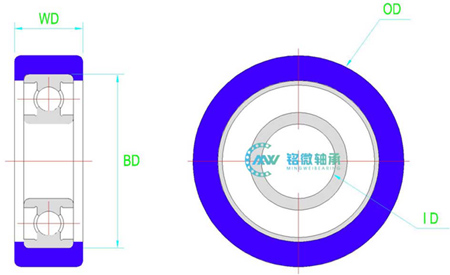 Polyurethane Bearing Drawing