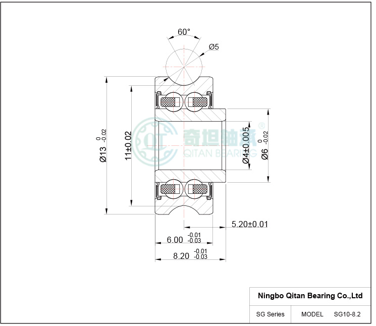 SG10-8.2 Embroidery Machine Bearing