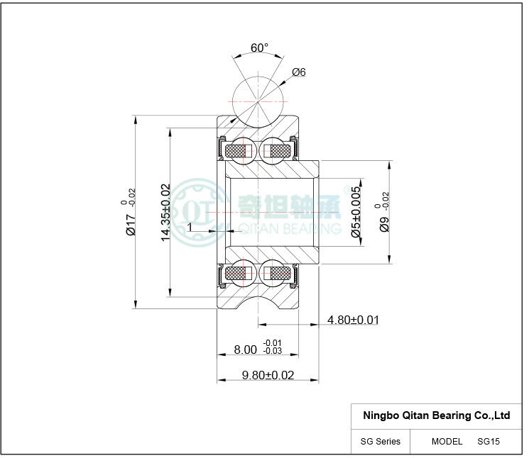 SG15 Embroidery Machine Bearing