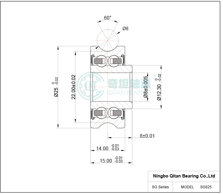 SG825 Embroidery Machine Bearing